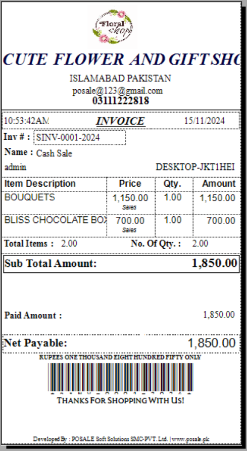 3 INCH SALE BILL 2