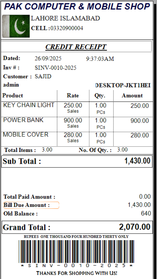 CREDIT BILL 3 INC